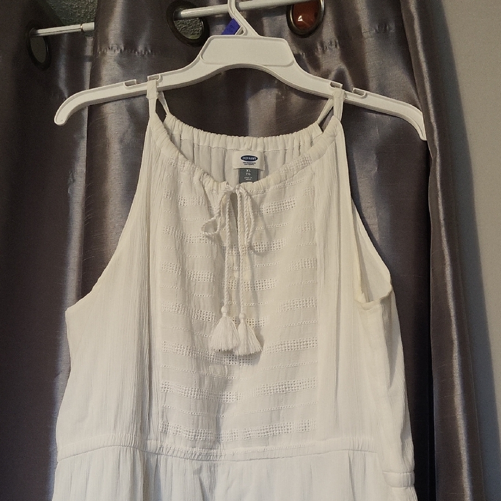 White Sundress With Pretty Detailing